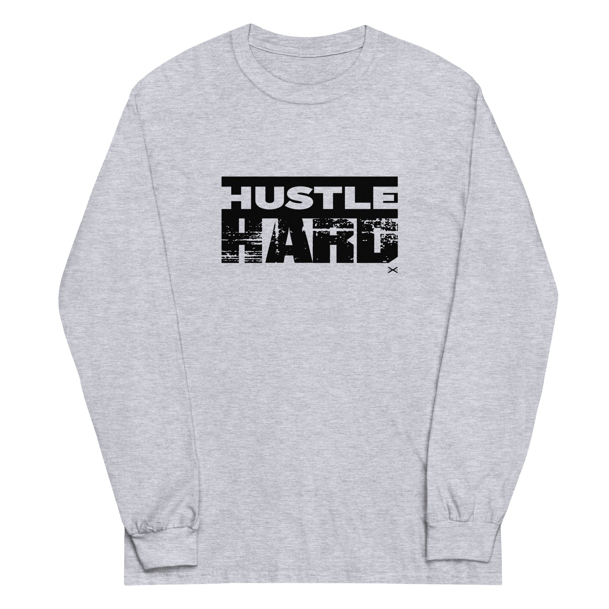 Hustle Hard Gray Long Shirt