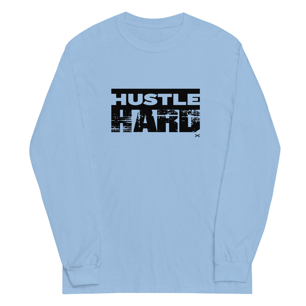 Hustle Hard Light Blue Long Shirt