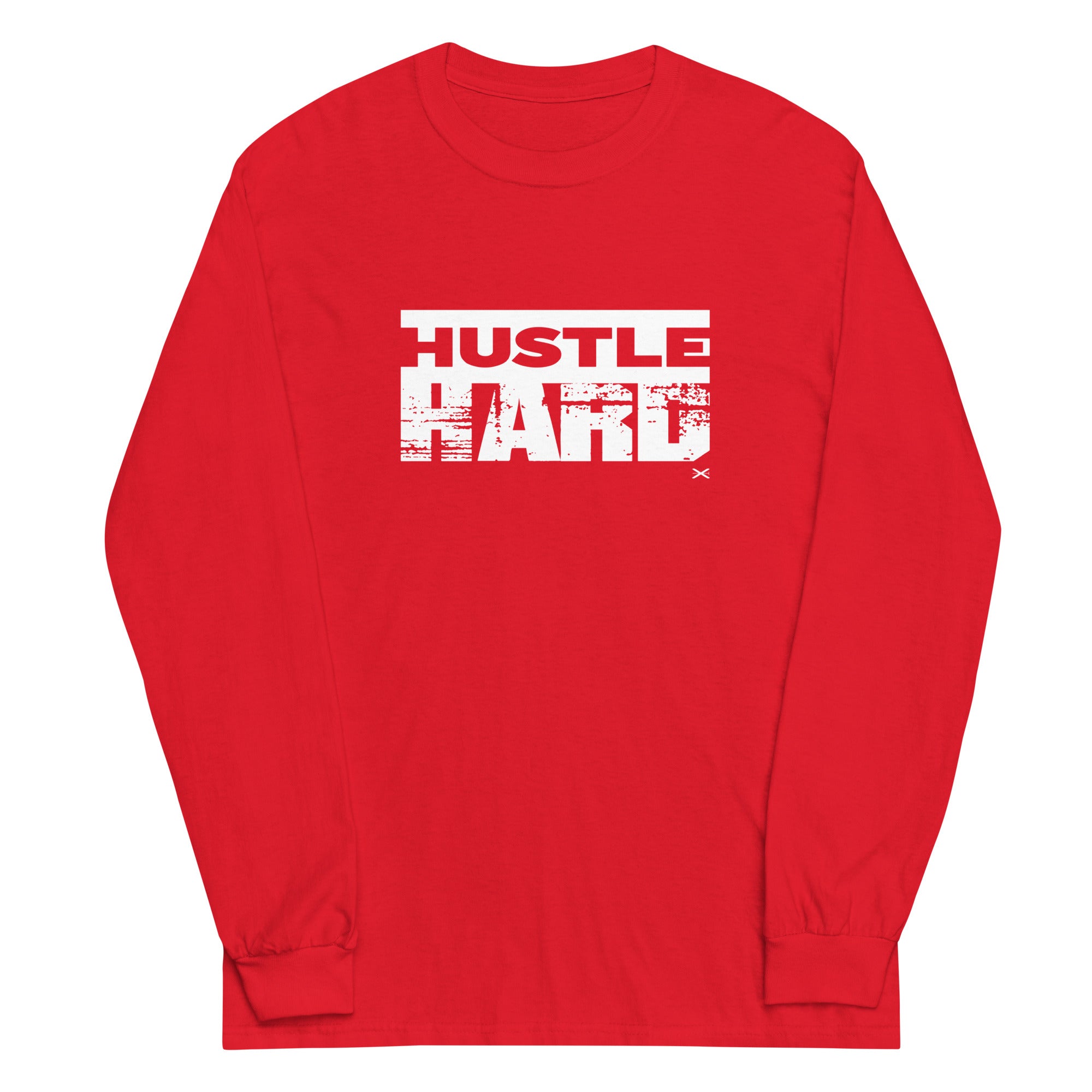 Hustle Hard Red Long Shirt