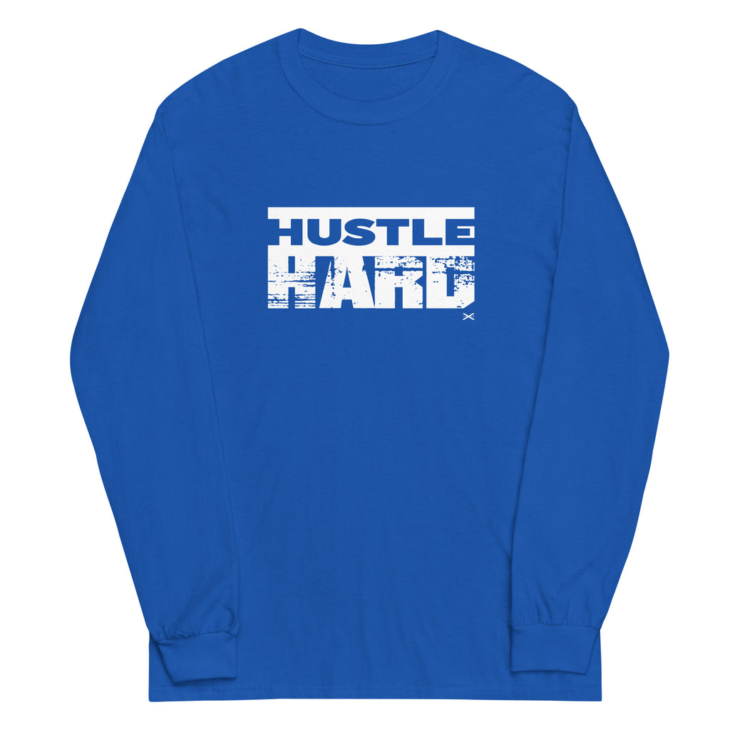 Hustle Hard Royal Long Shirt