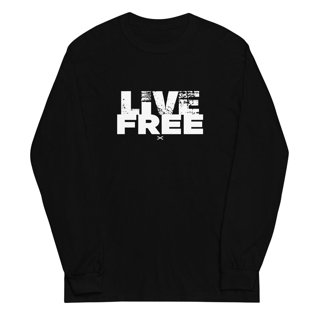 Live Free Black Long Shirt