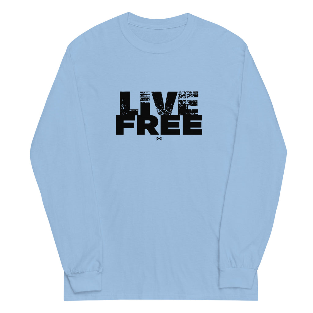 Live Free Light Blue Long Shirt