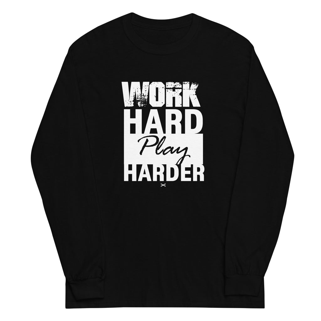 Work Hard Black Long Shirt