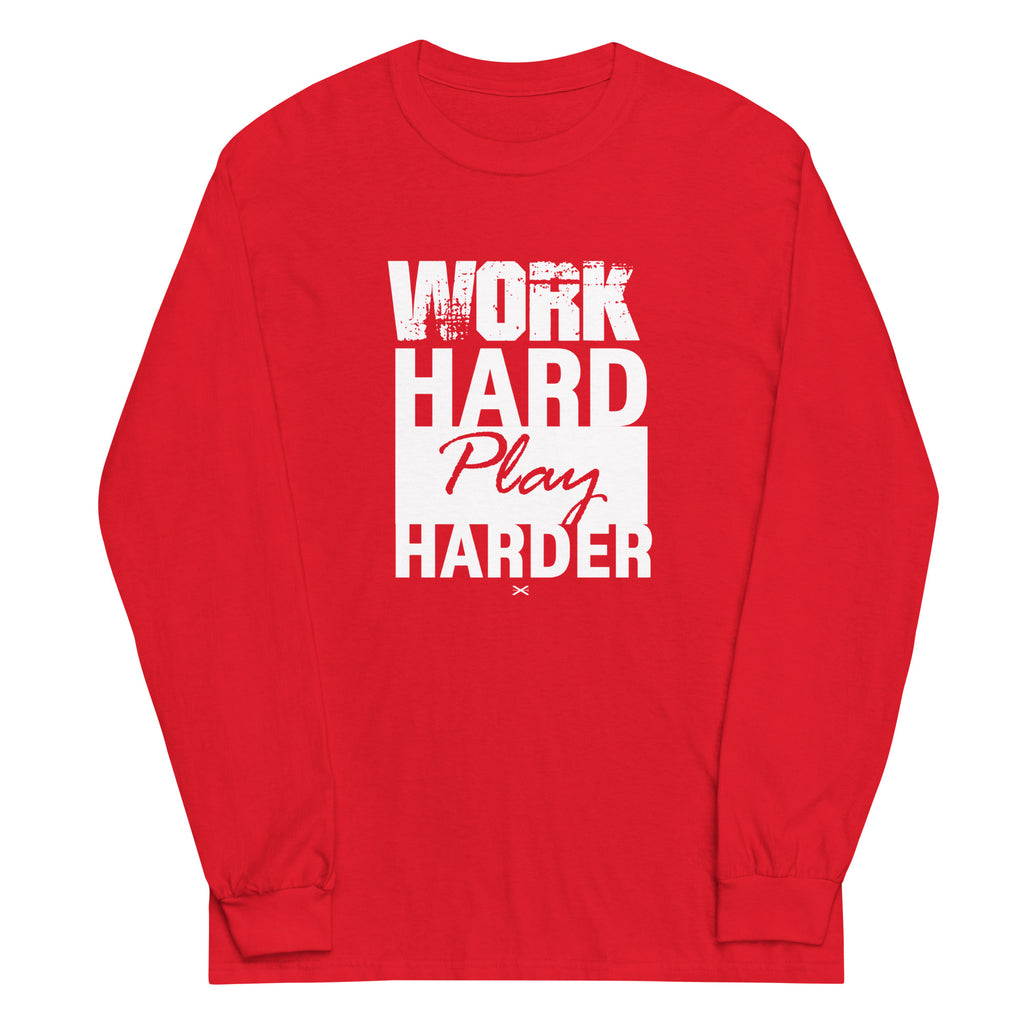 Work Hard Red Long Shirt