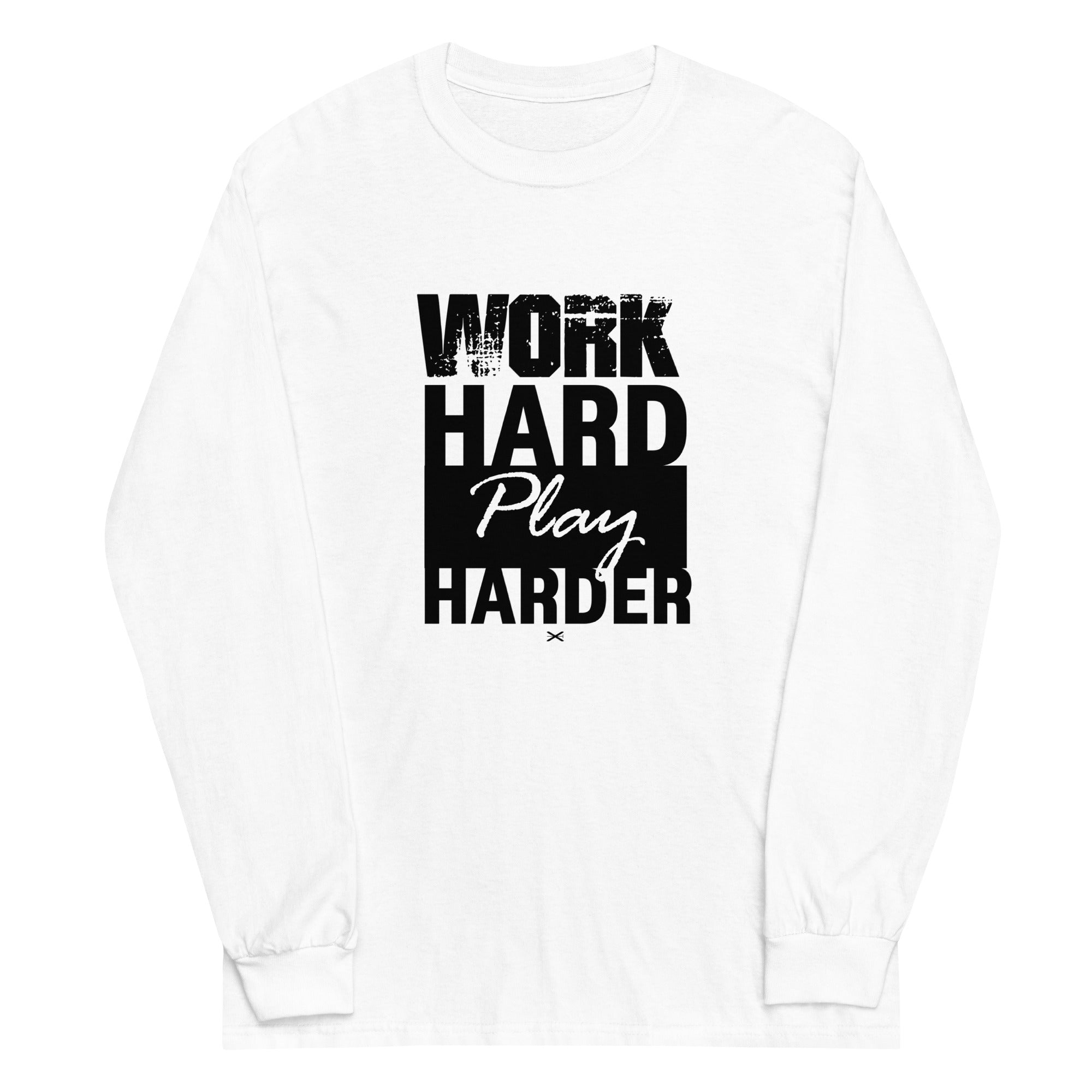 Work Hard White Long Shirt