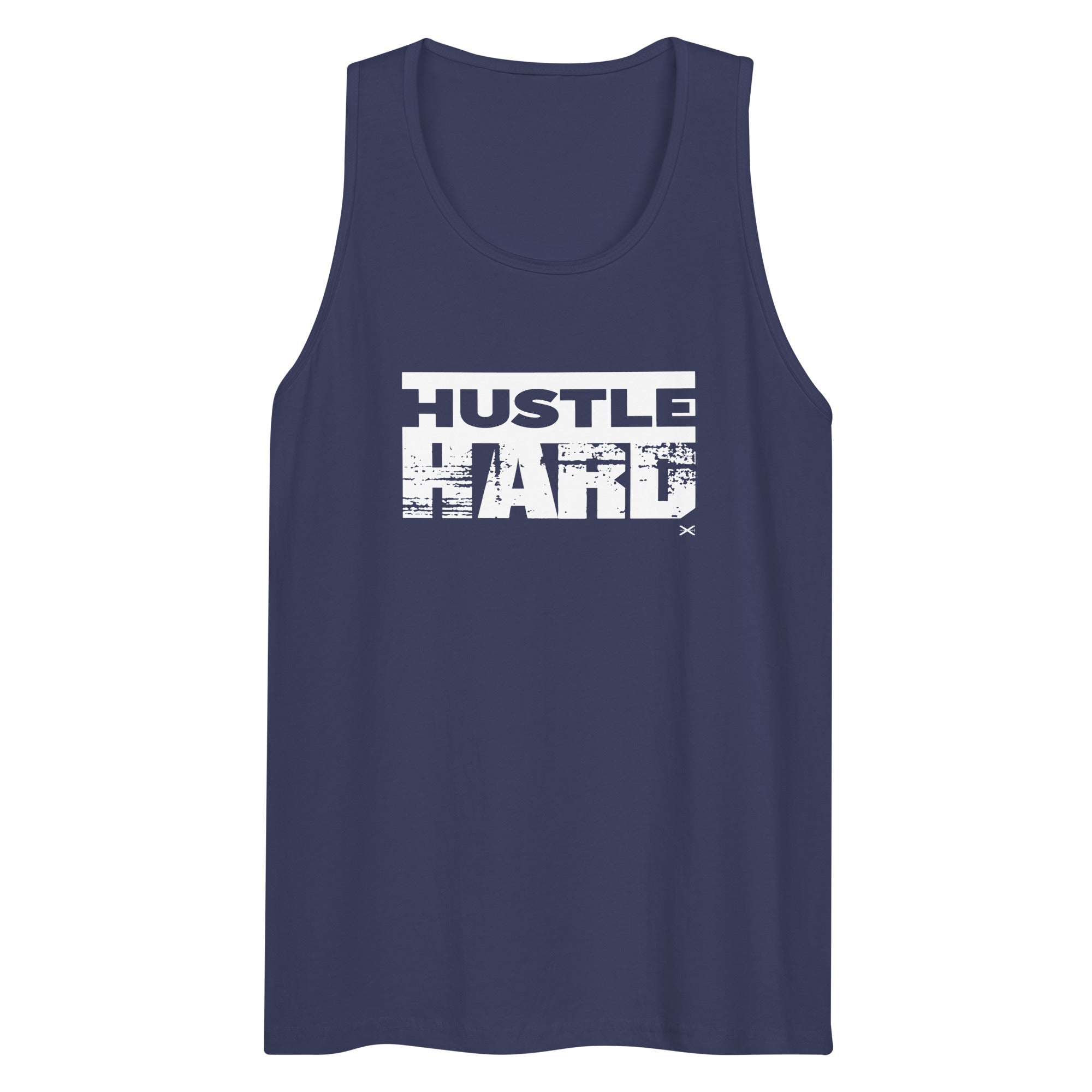 Hustle Hard Harbor Blue Premium Tank