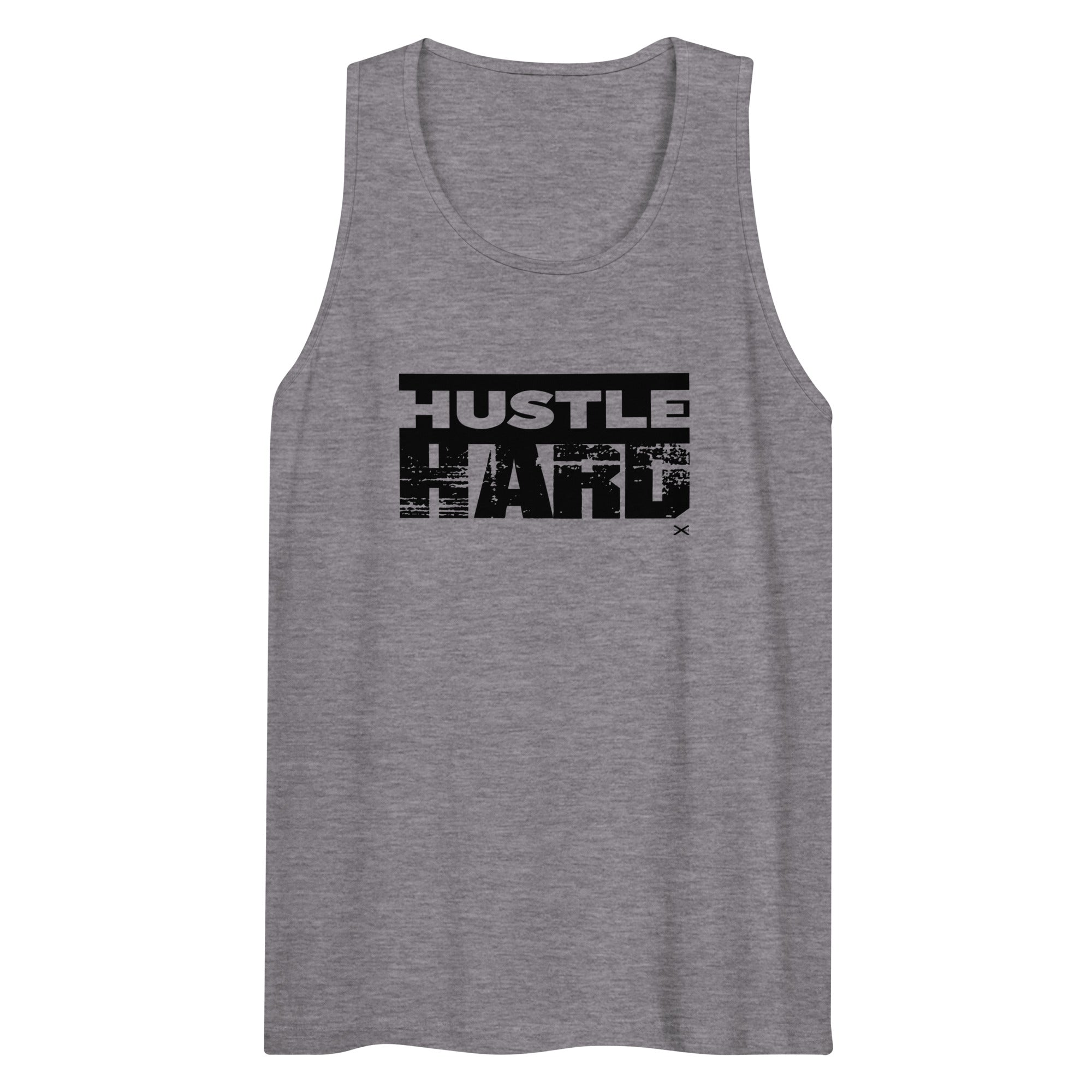 Hustle Hard Gray Premium Tank