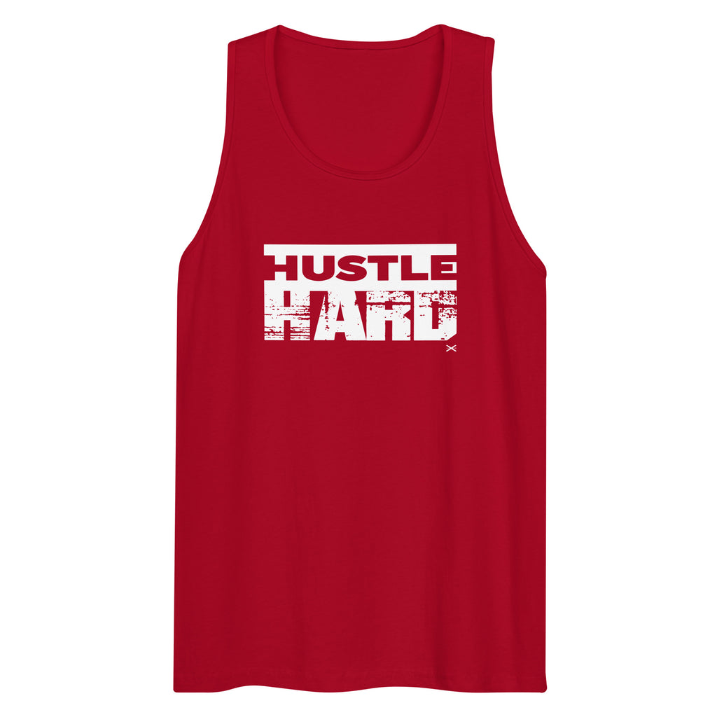 Hustle Hard Red Premium Tank