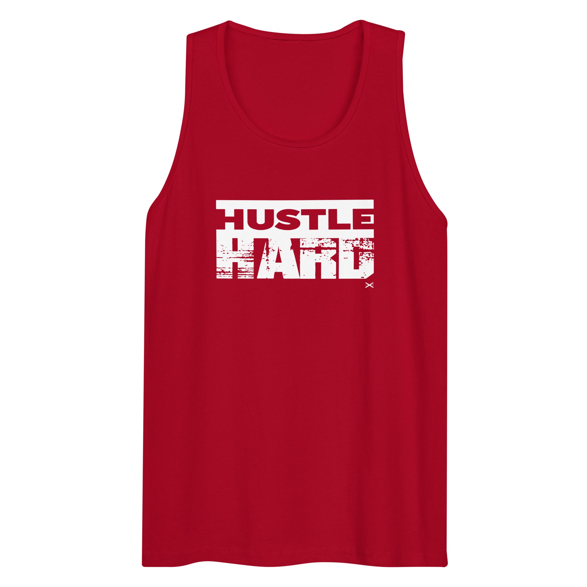Hustle Hard Red Premium Tank