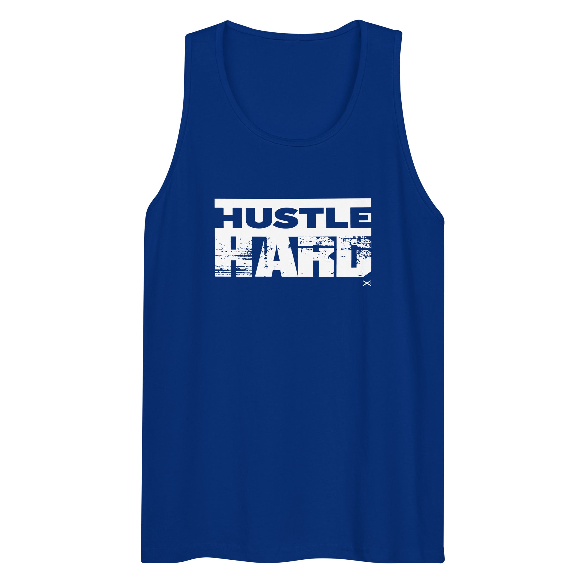 Hustle Hard Royal Blue Premium Tank
