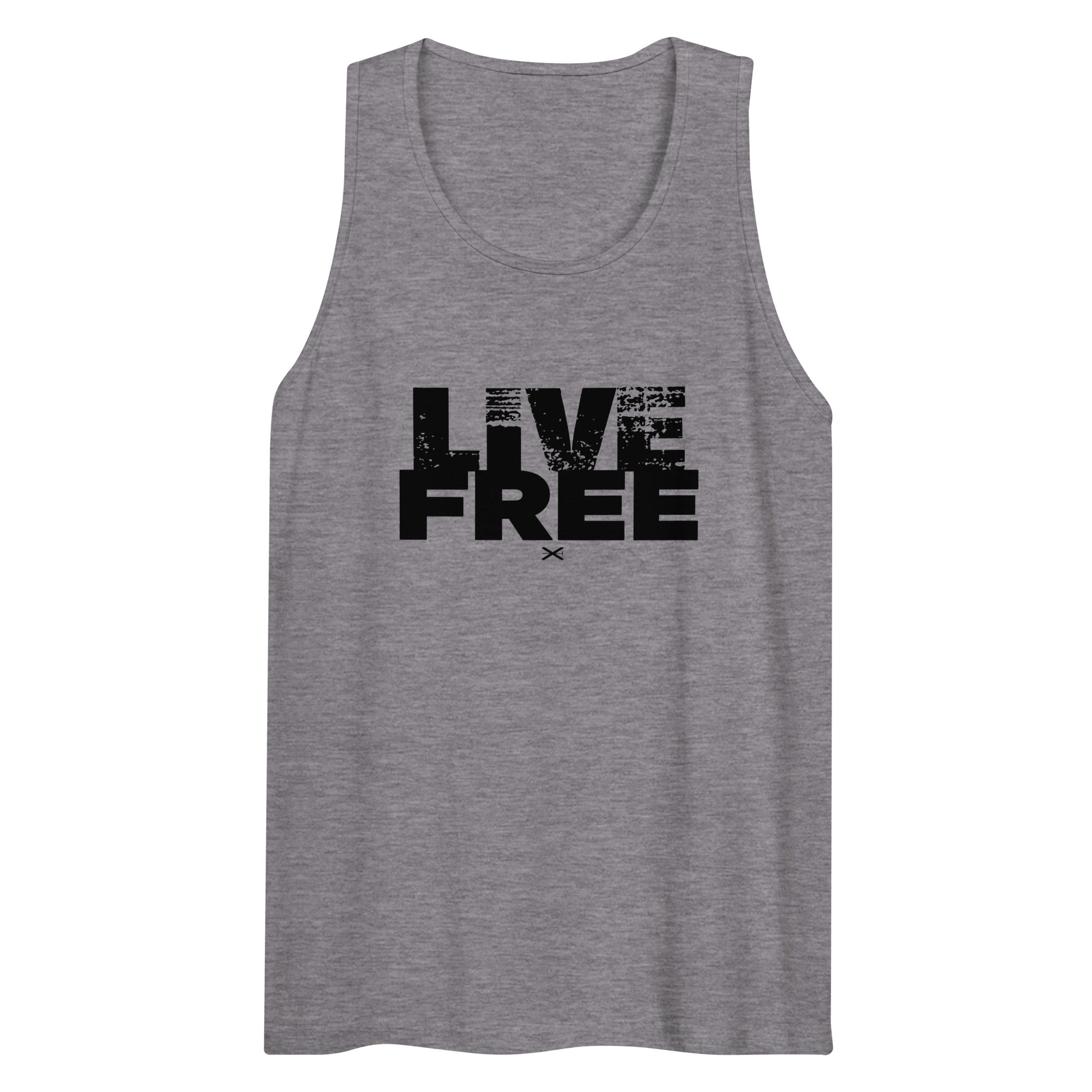 Live Free Gray Premium Tank