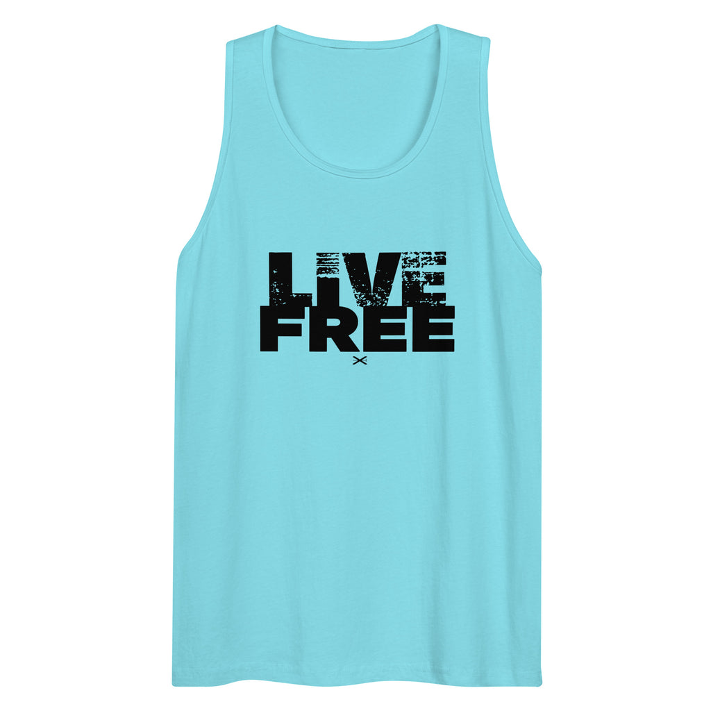 Live Free Pacific Blue Premium Tank