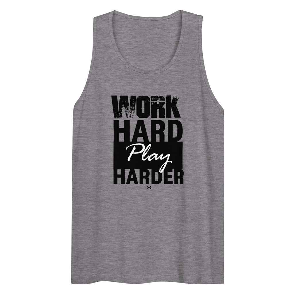 Work Hard Gray Premium Tank
