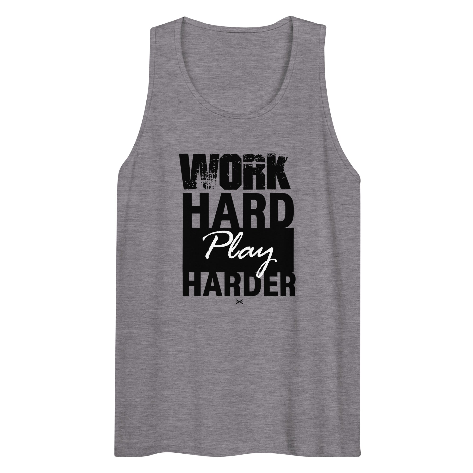 Work Hard Gray Premium Tank