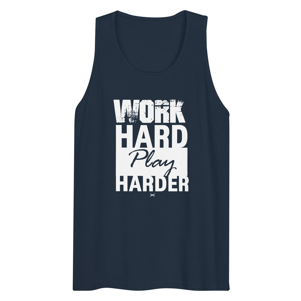 Work Hard Navy Premium Tank