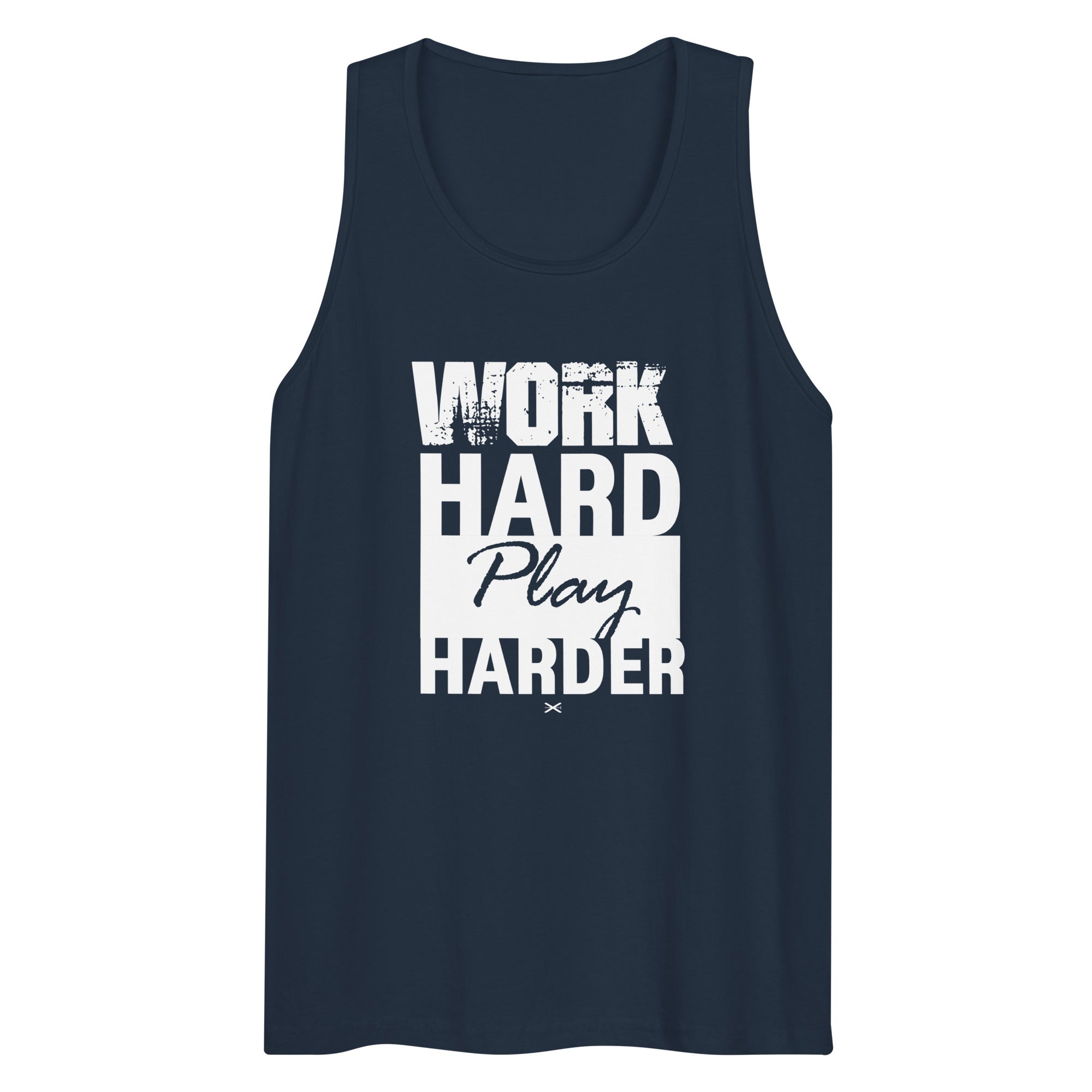 Work Hard Navy Premium Tank