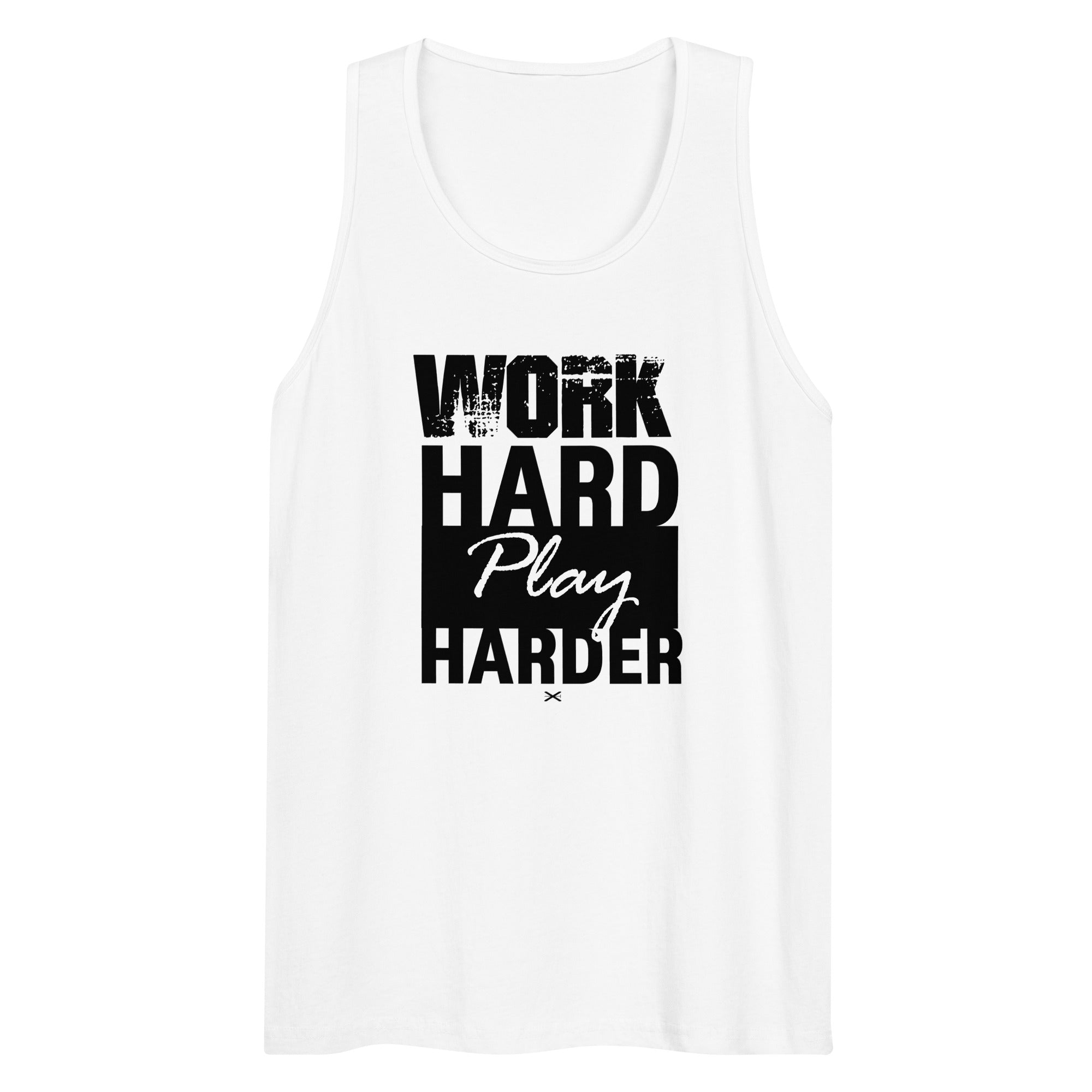 Work Hard White Premium Tank