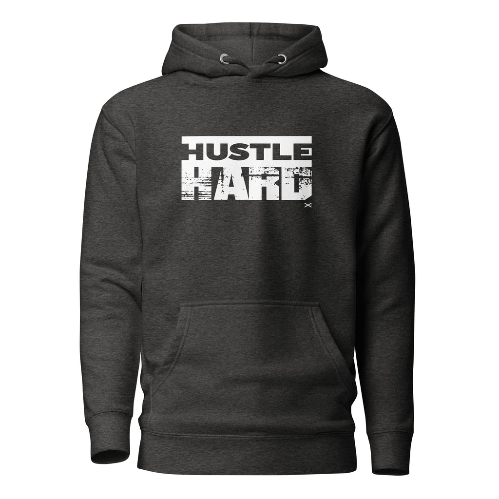 Hustle Hard Heather Charcoal Hoodie