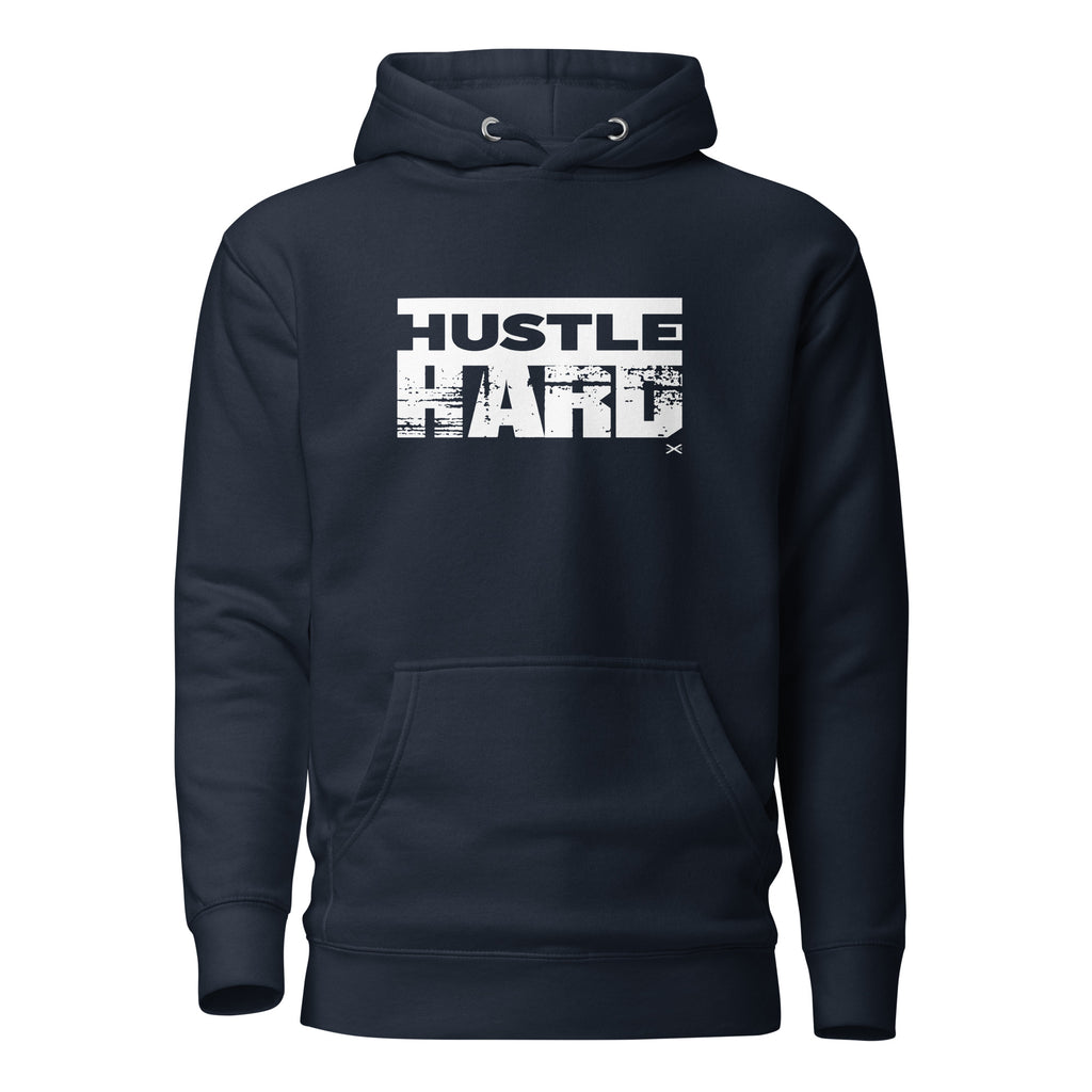Hustle Hard Navy Hoodie