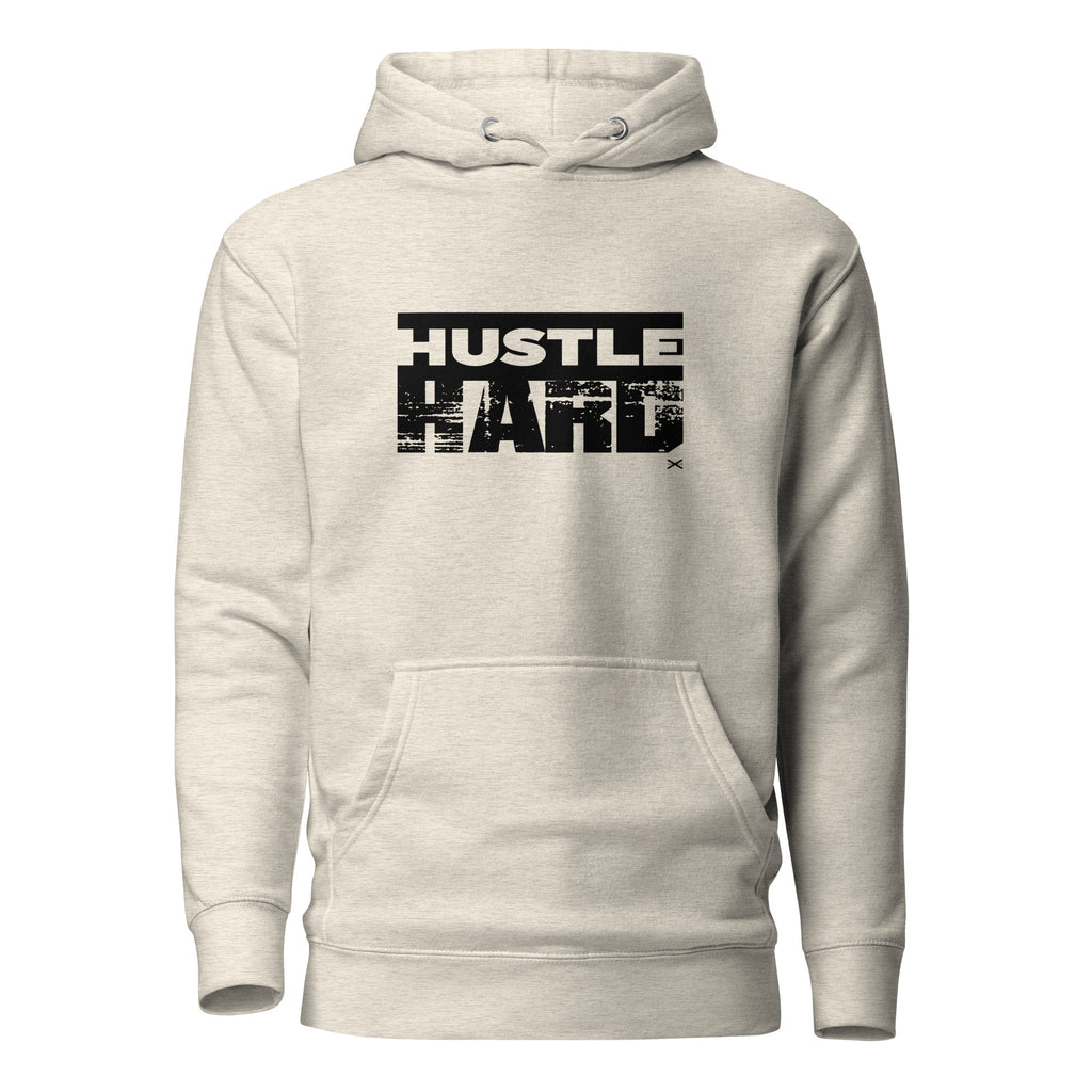 Hustle Hard Oatmeal Hoodie