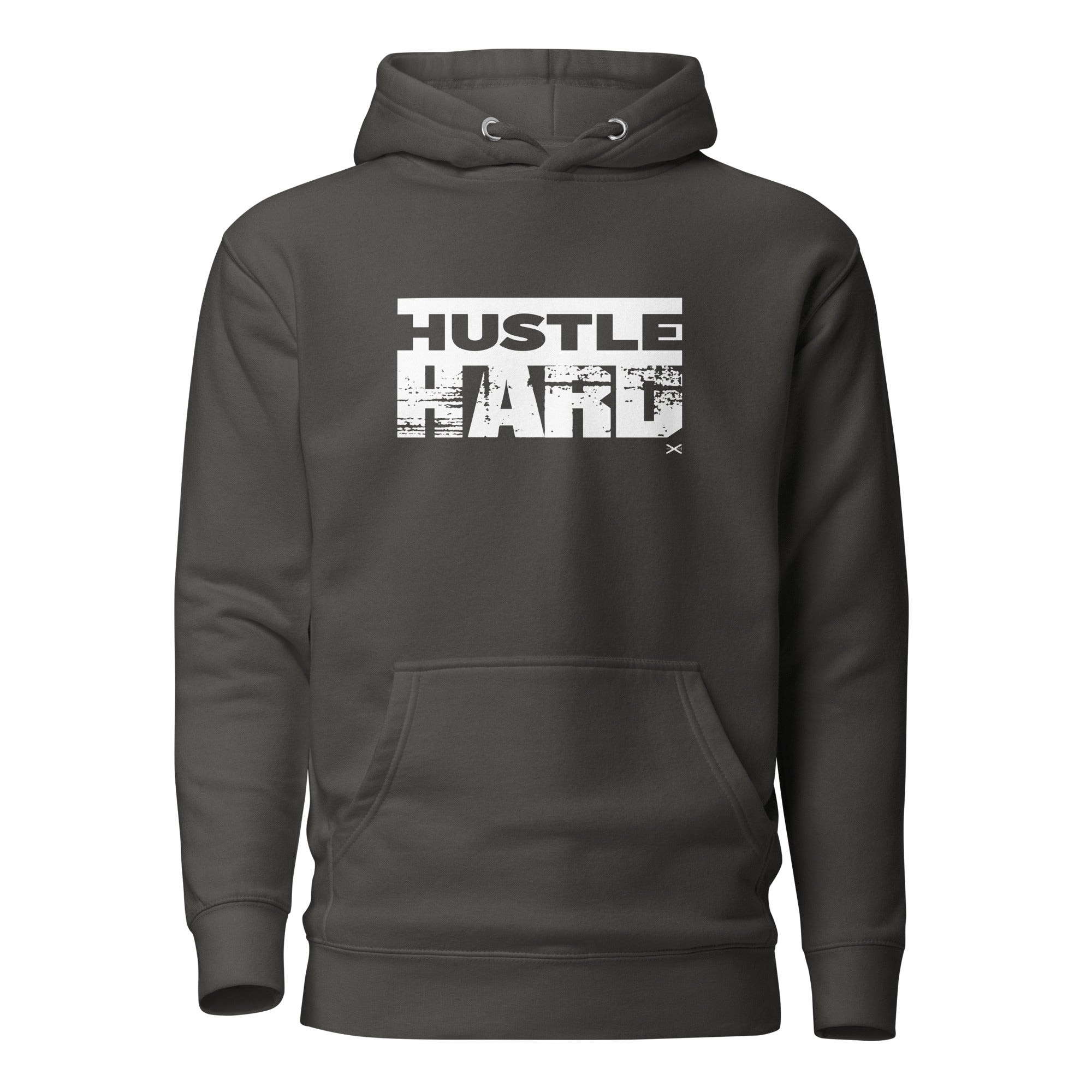 Hustle Hard Vintage Black Hoodie