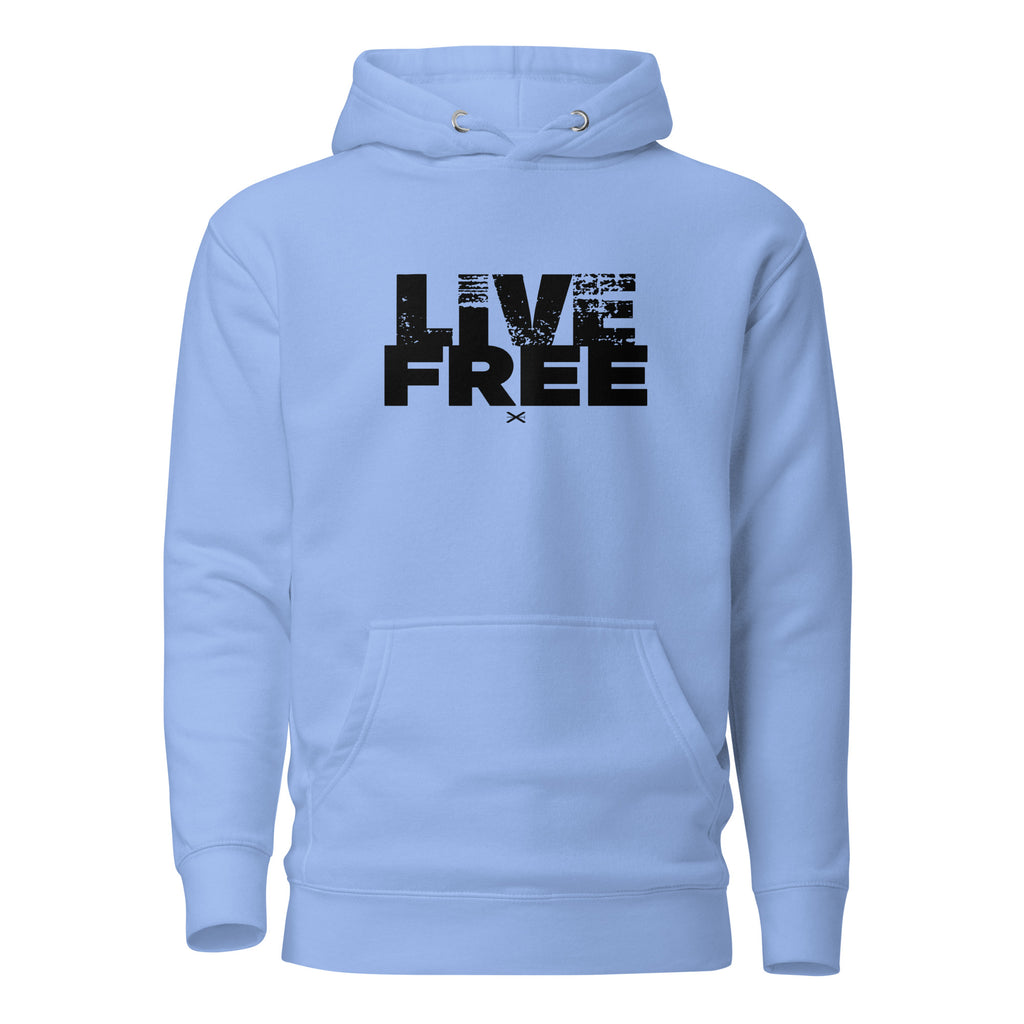 Live Free Carolina Blue Hoodie