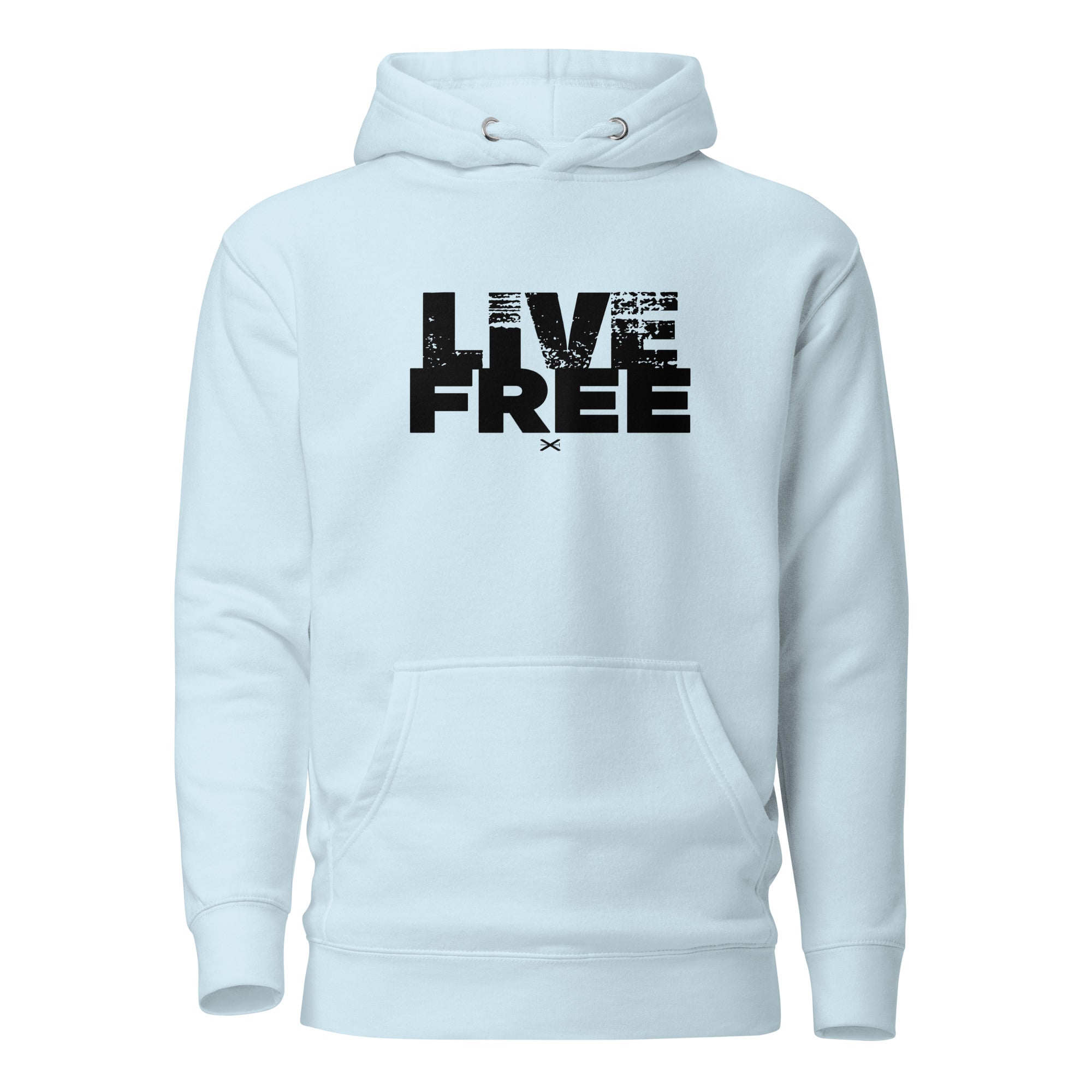 Live Free Sky Blue Hoodie
