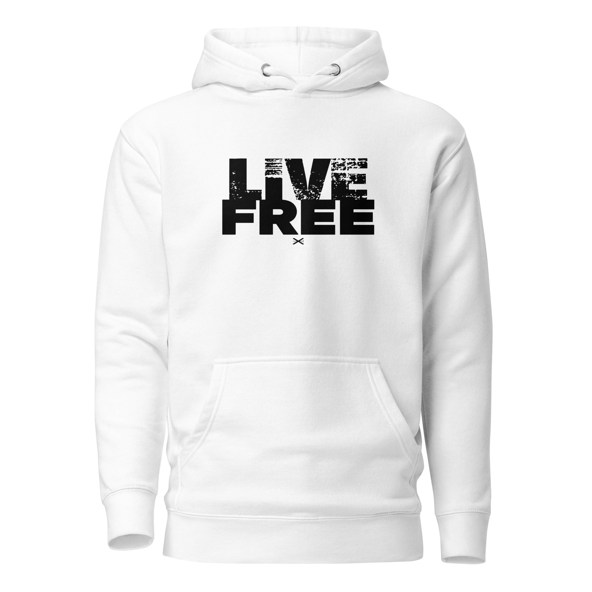 Live Free White Hoodie