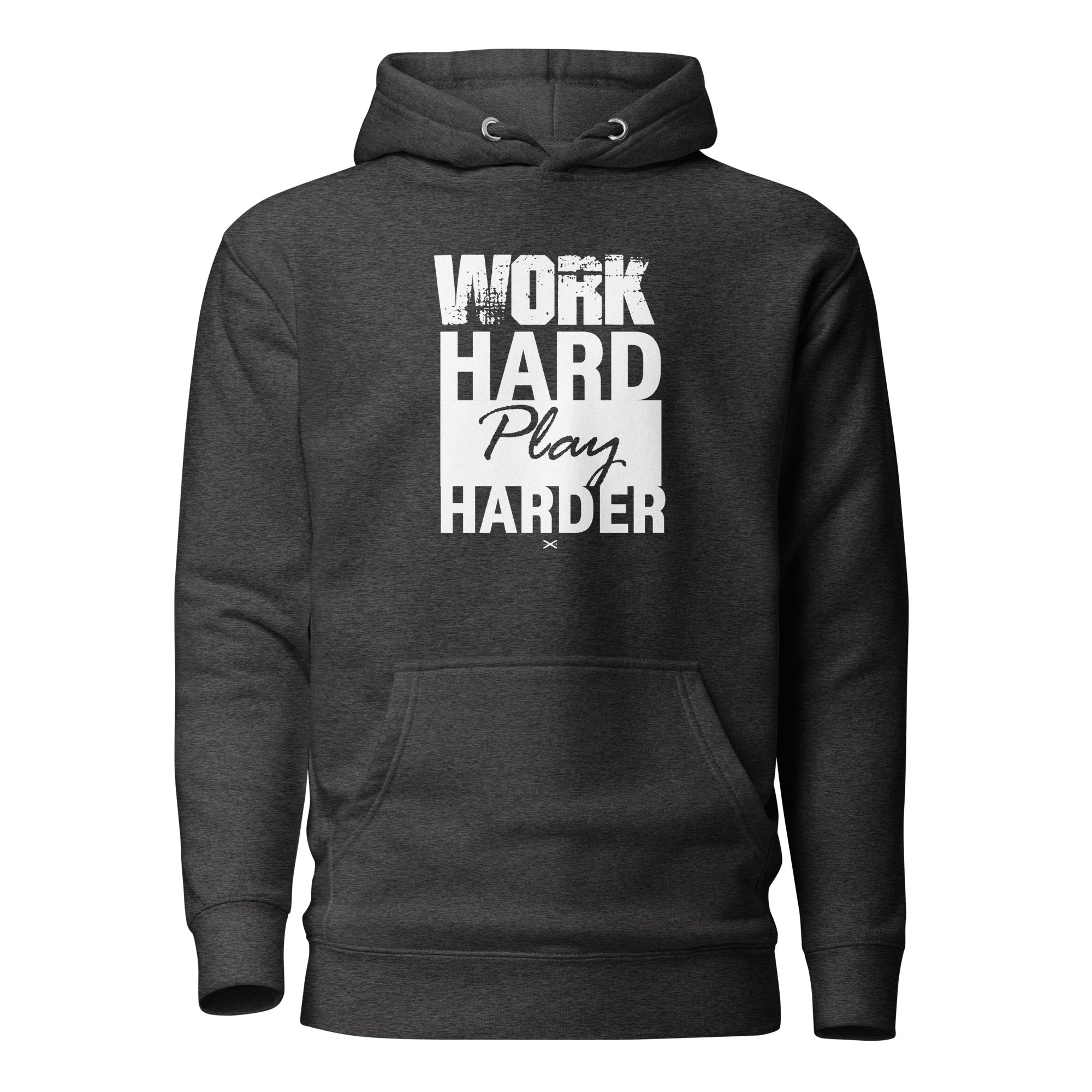 Work Hard Charcoal Hoodie