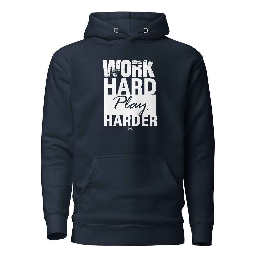 Work Hard Navy Hoodie