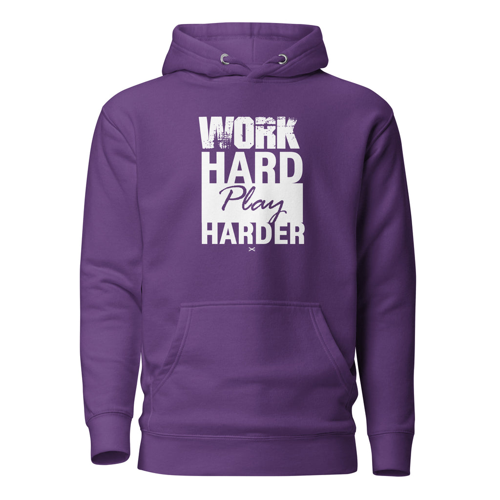 Work Hard Purple Hoodie