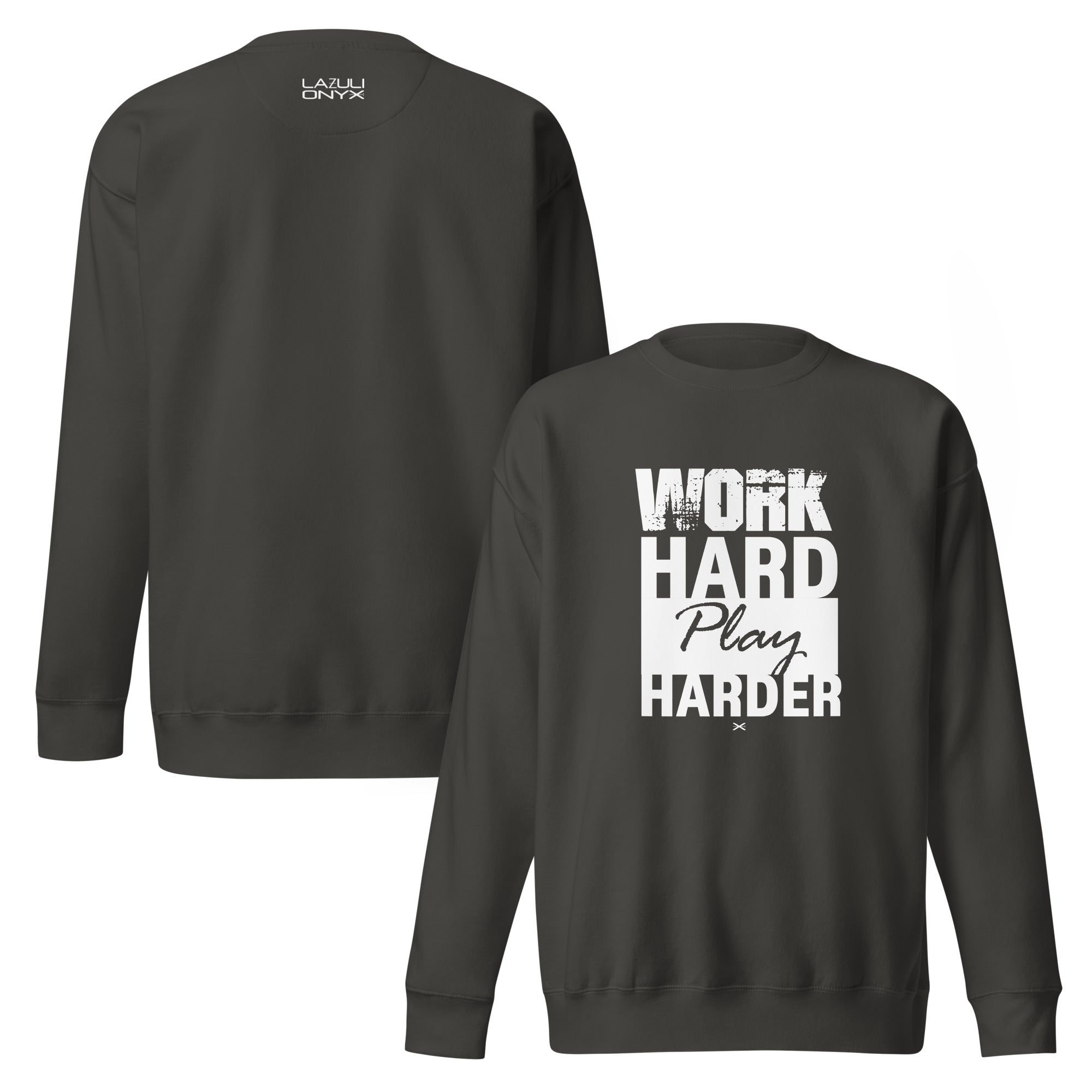 Work Hard Vintage Black Sweatshirt
