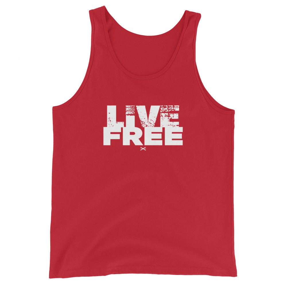 Live Free Red Tank