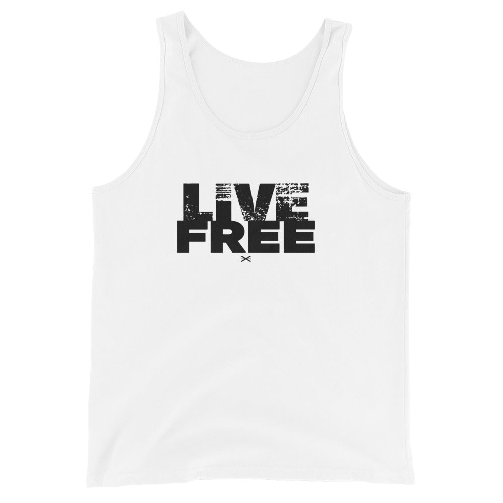 Live Free White Tank