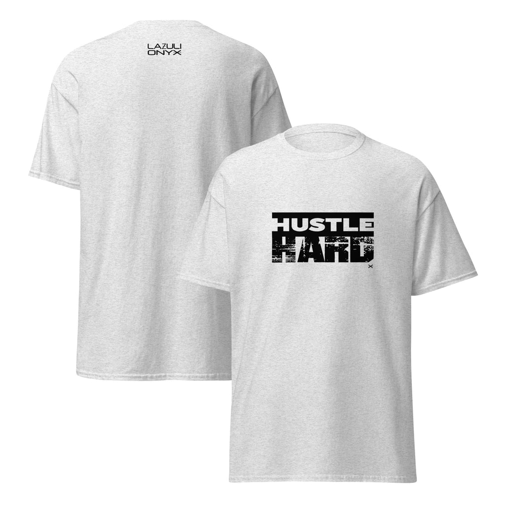 Hustle Hard Ash Gray Tee