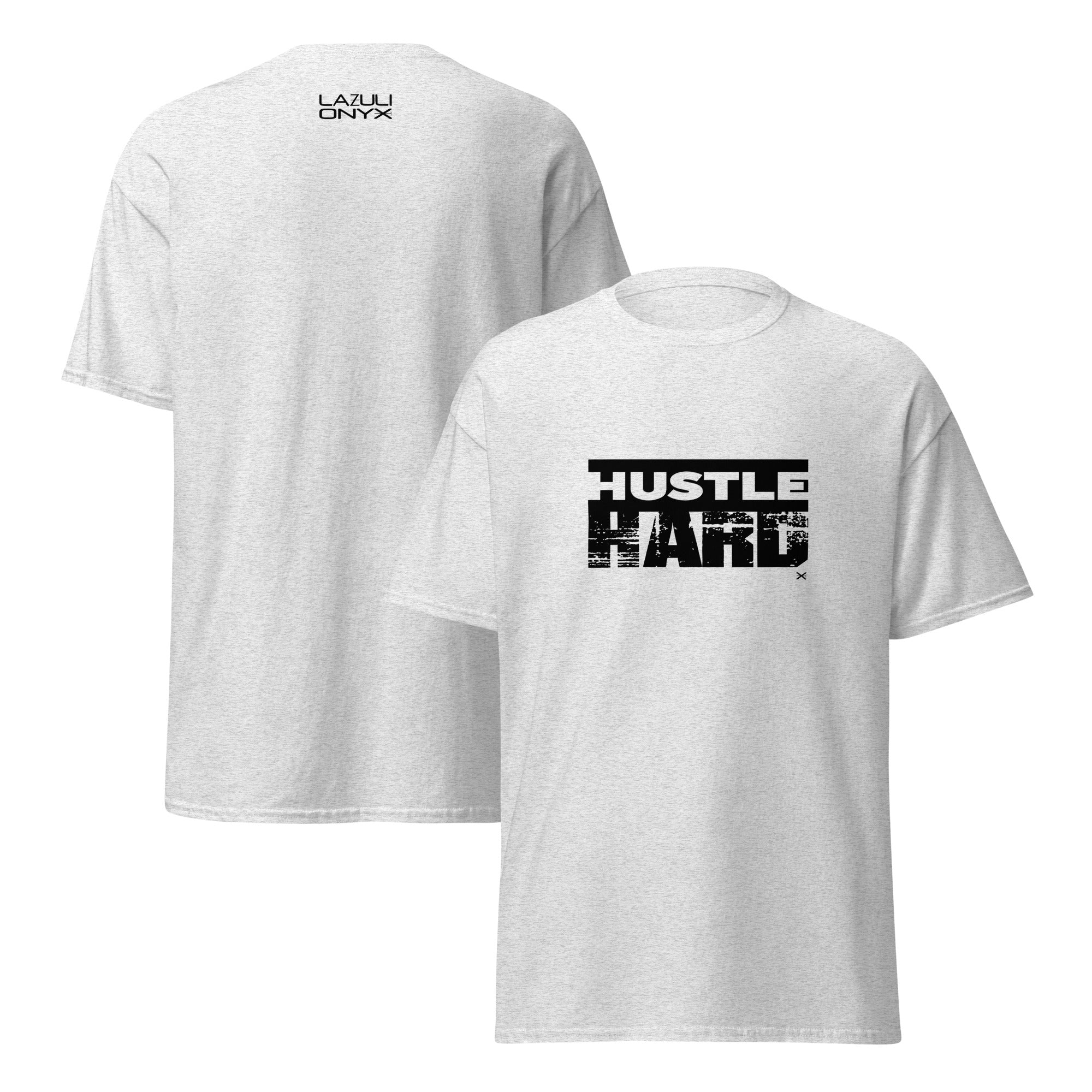 Hustle Hard Ash Gray Tee