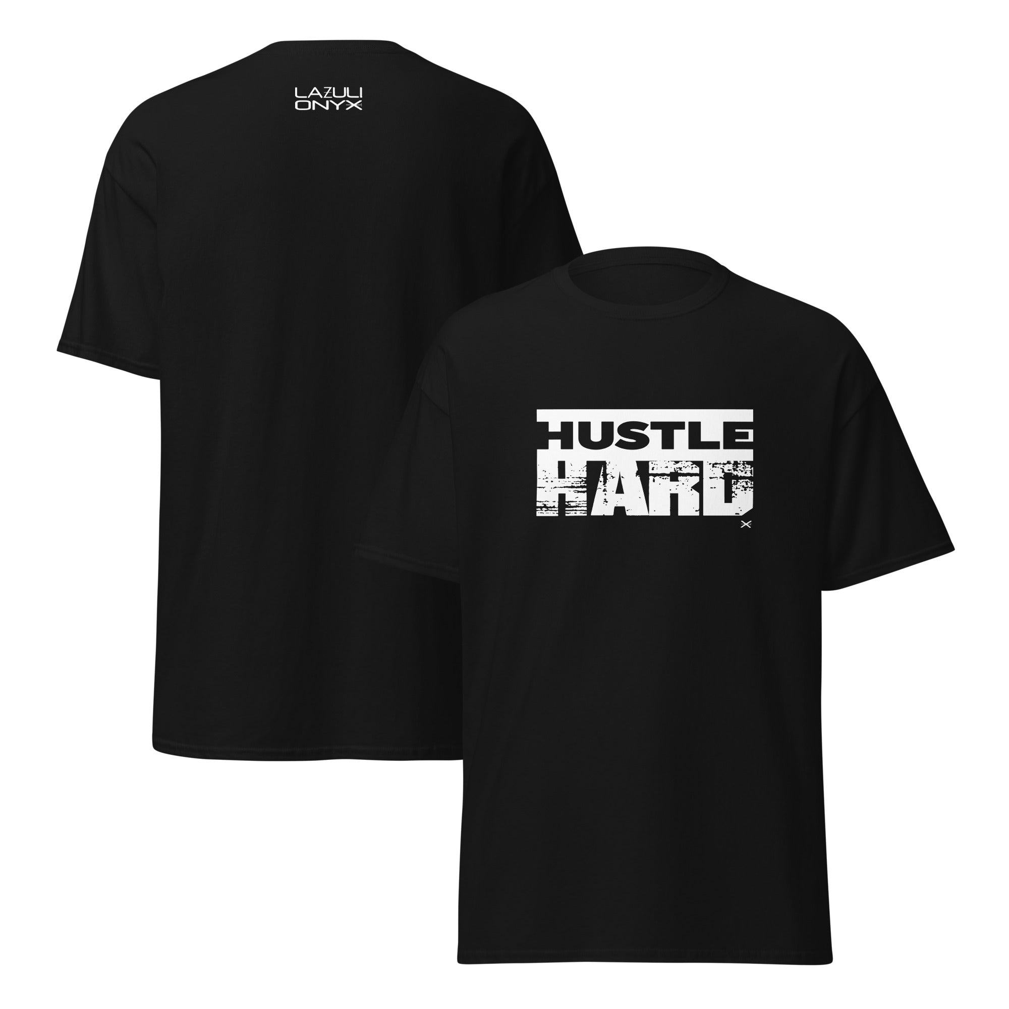 Hustle Hard Black Tee
