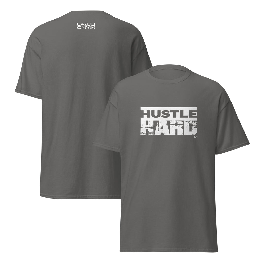 Hustle Hard Charcoal Tee