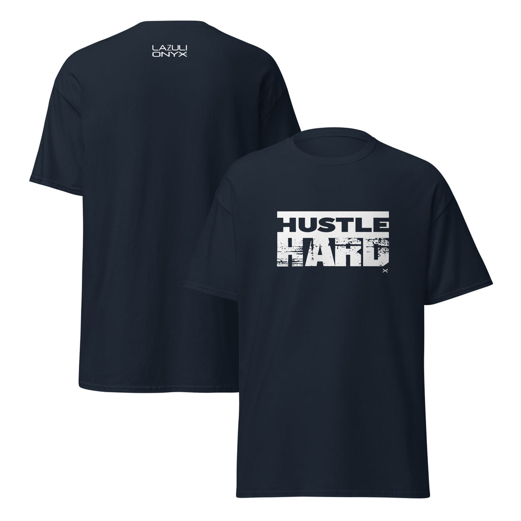 Hustle Hard Navy Tee
