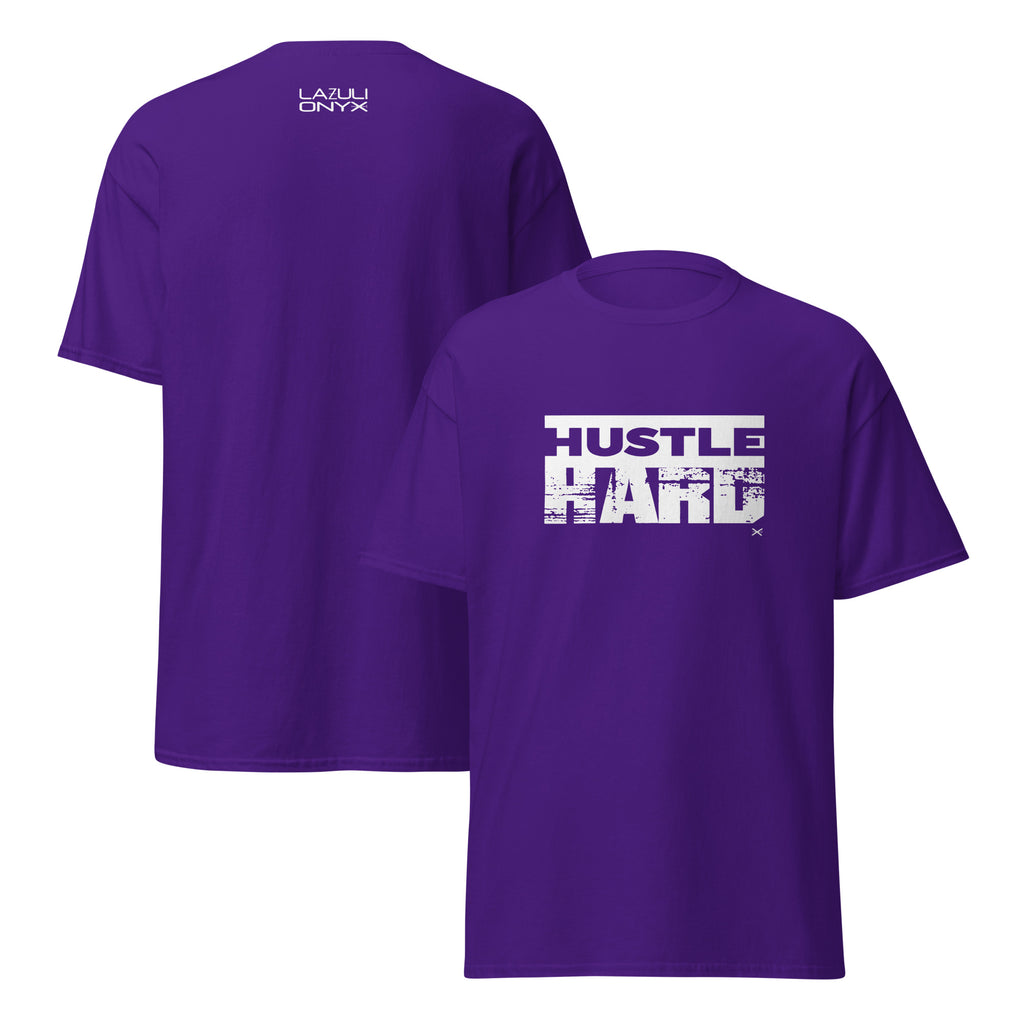 Hustle Hard Purple Tee
