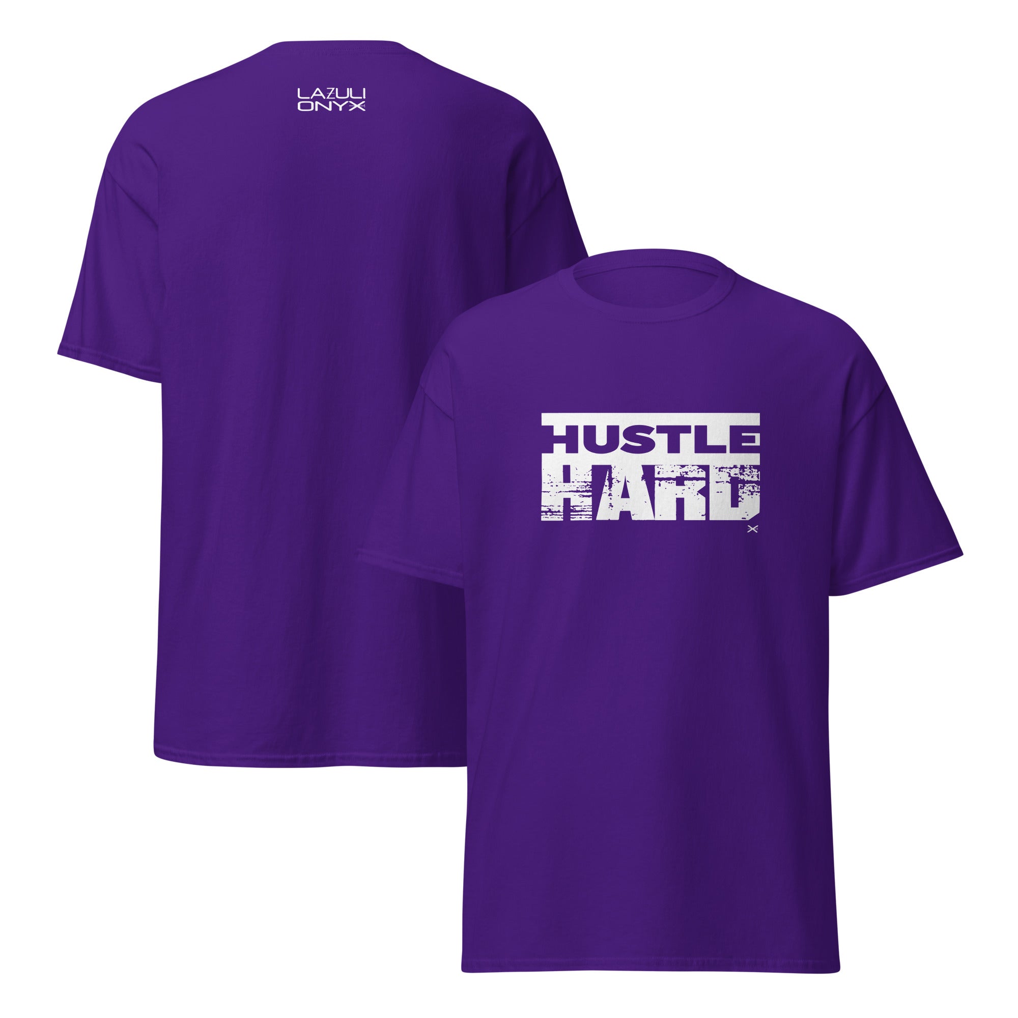 Hustle Hard Purple Tee