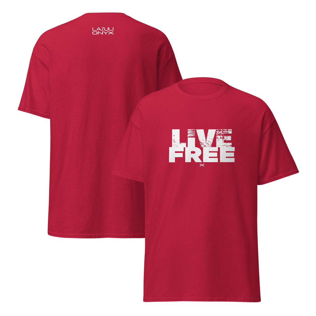 Live Free Cardinal Red Tee