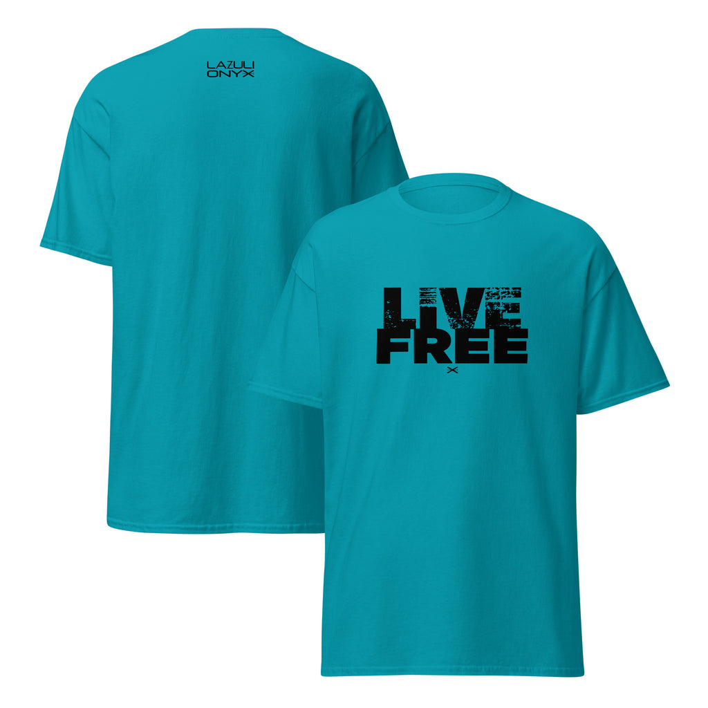 Live Free Tropical Blue Tee