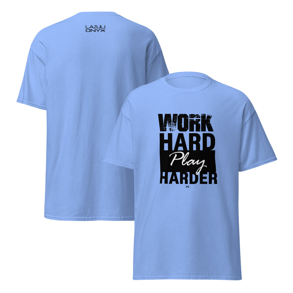 Work Hard Carolina Blue Tee
