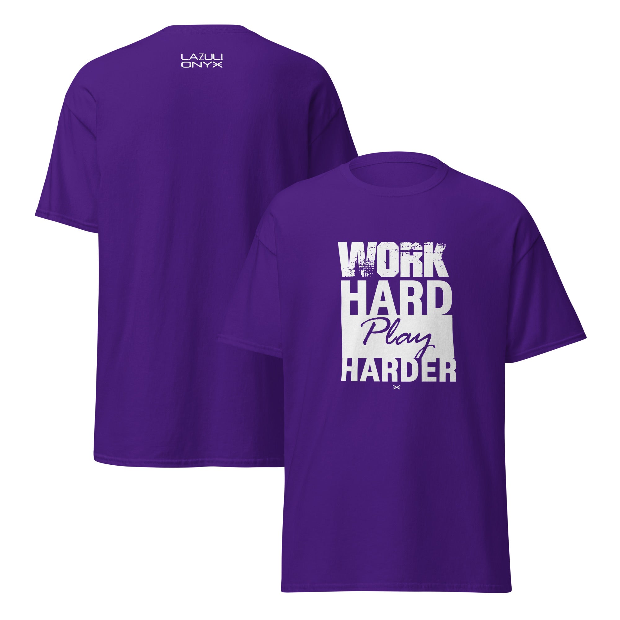 Work Hard Purple Tee