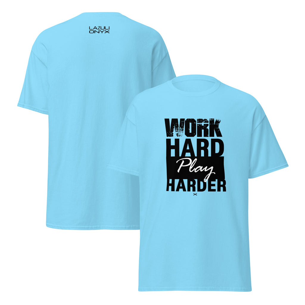 Work Hard Sky Blue Tee
