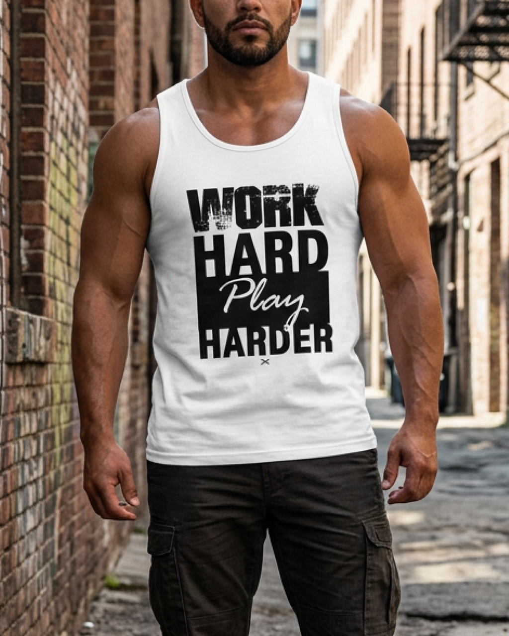 Work Hard Play Harder Premium Tank Top