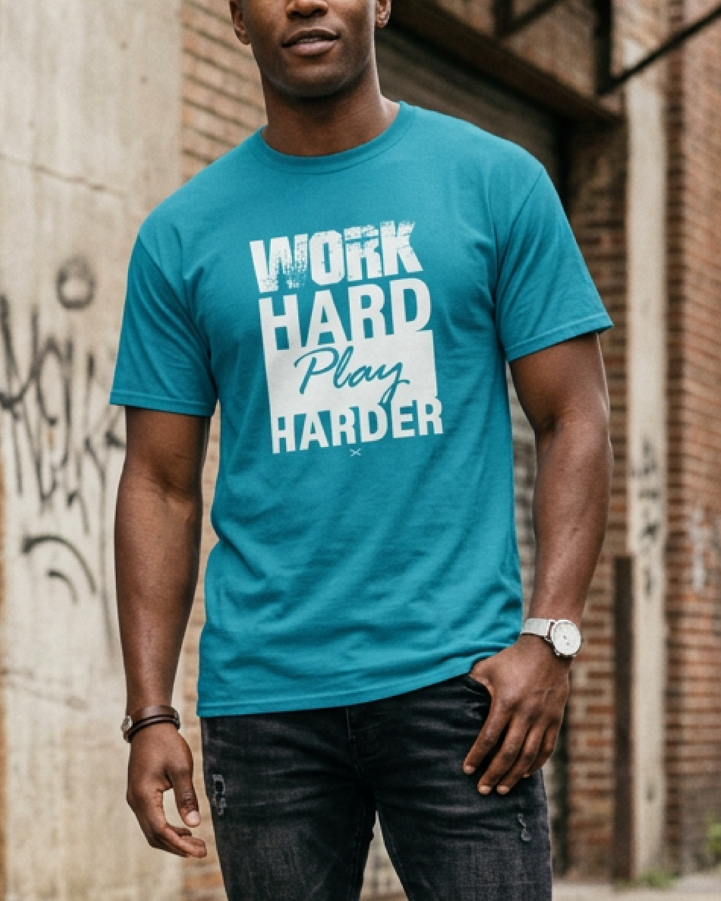 Work Hard Play Harder Classic Tee